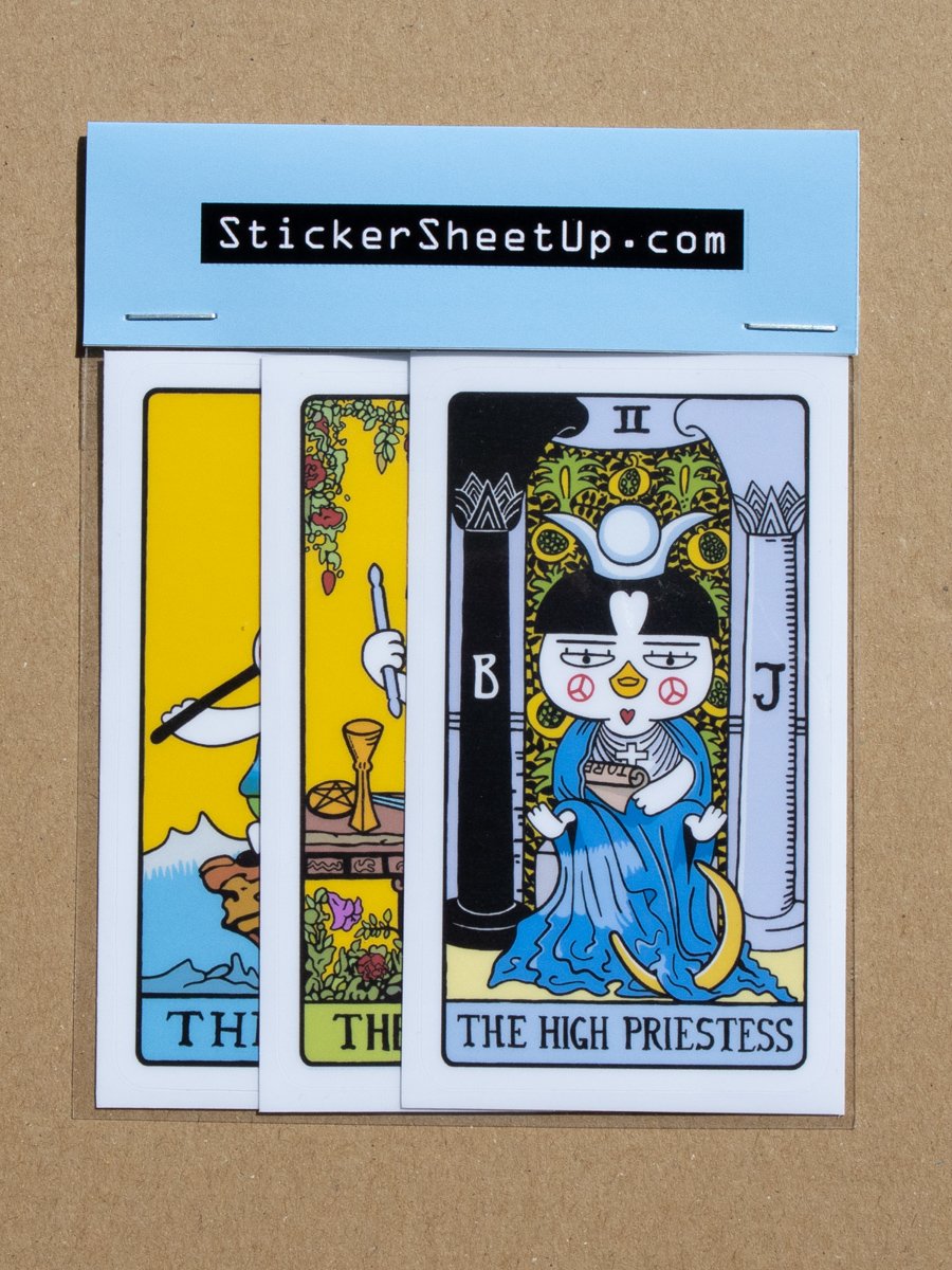 The Magician, Empress & Fool Tarot Sticker Pack product image (1)