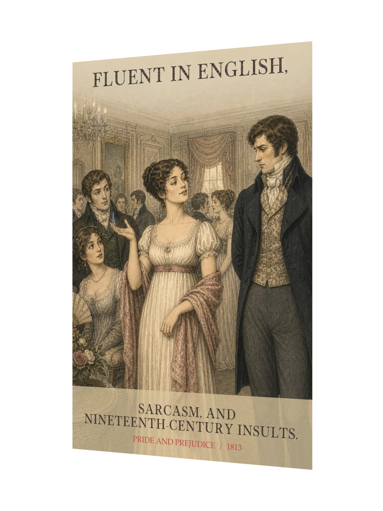 Fluent In Insults -- Pride and Prejudice Art Print product image (11)
