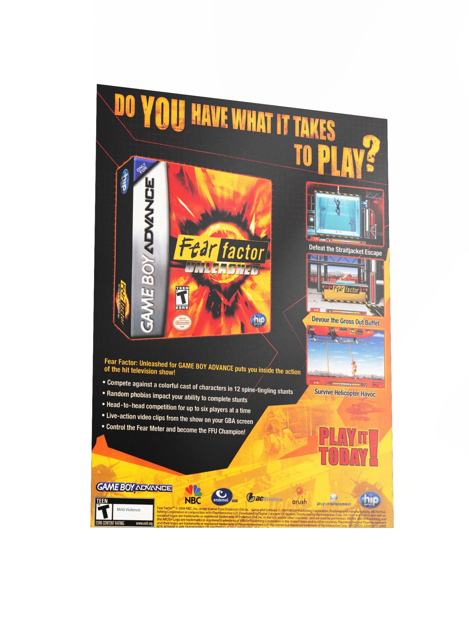 Fear Factor (GameBoy Advance) - Promotional Poster/Flyer product image (3)
