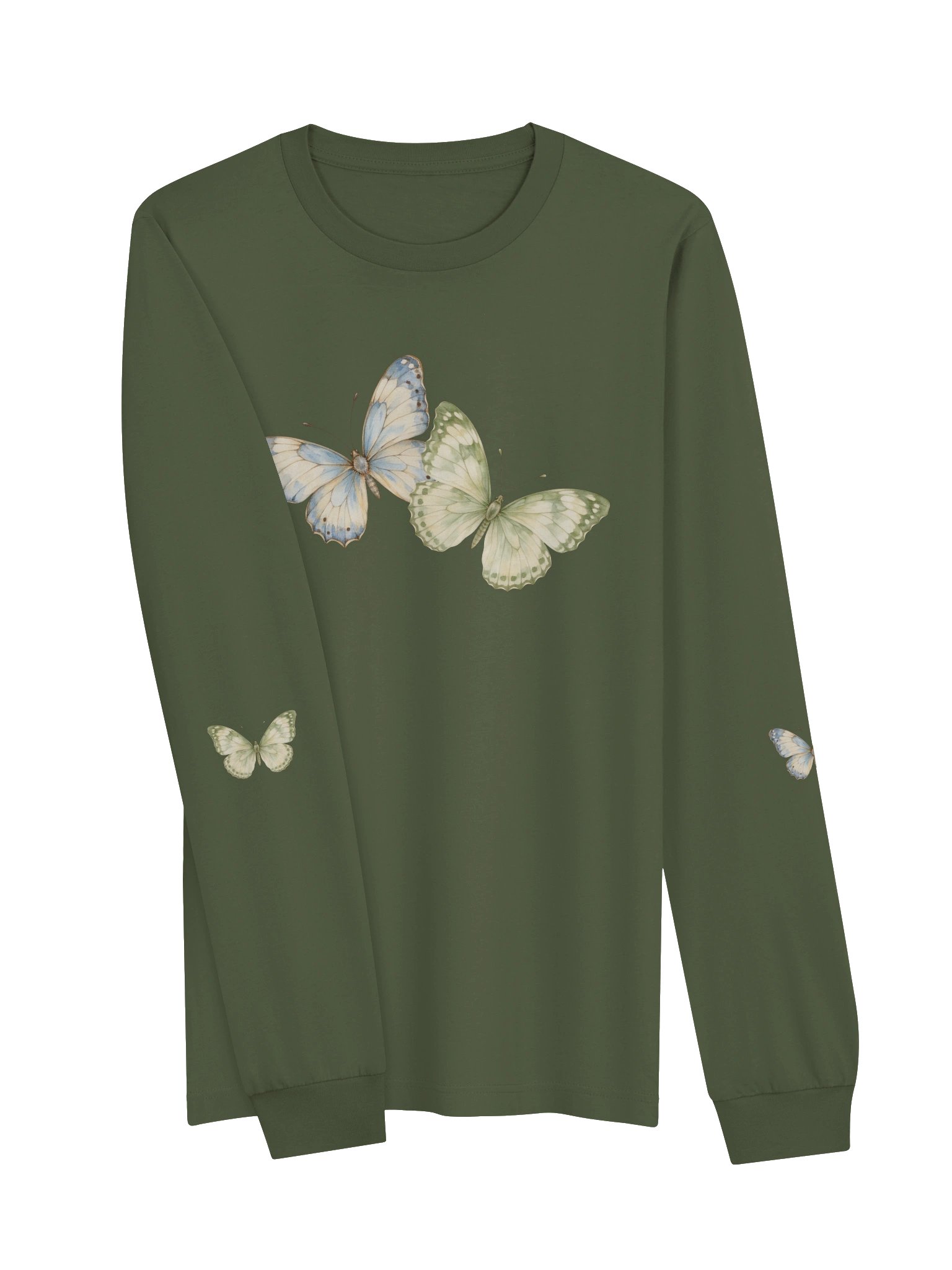 Watercolor Butterfly Long-Sleeve Tee product image (8)