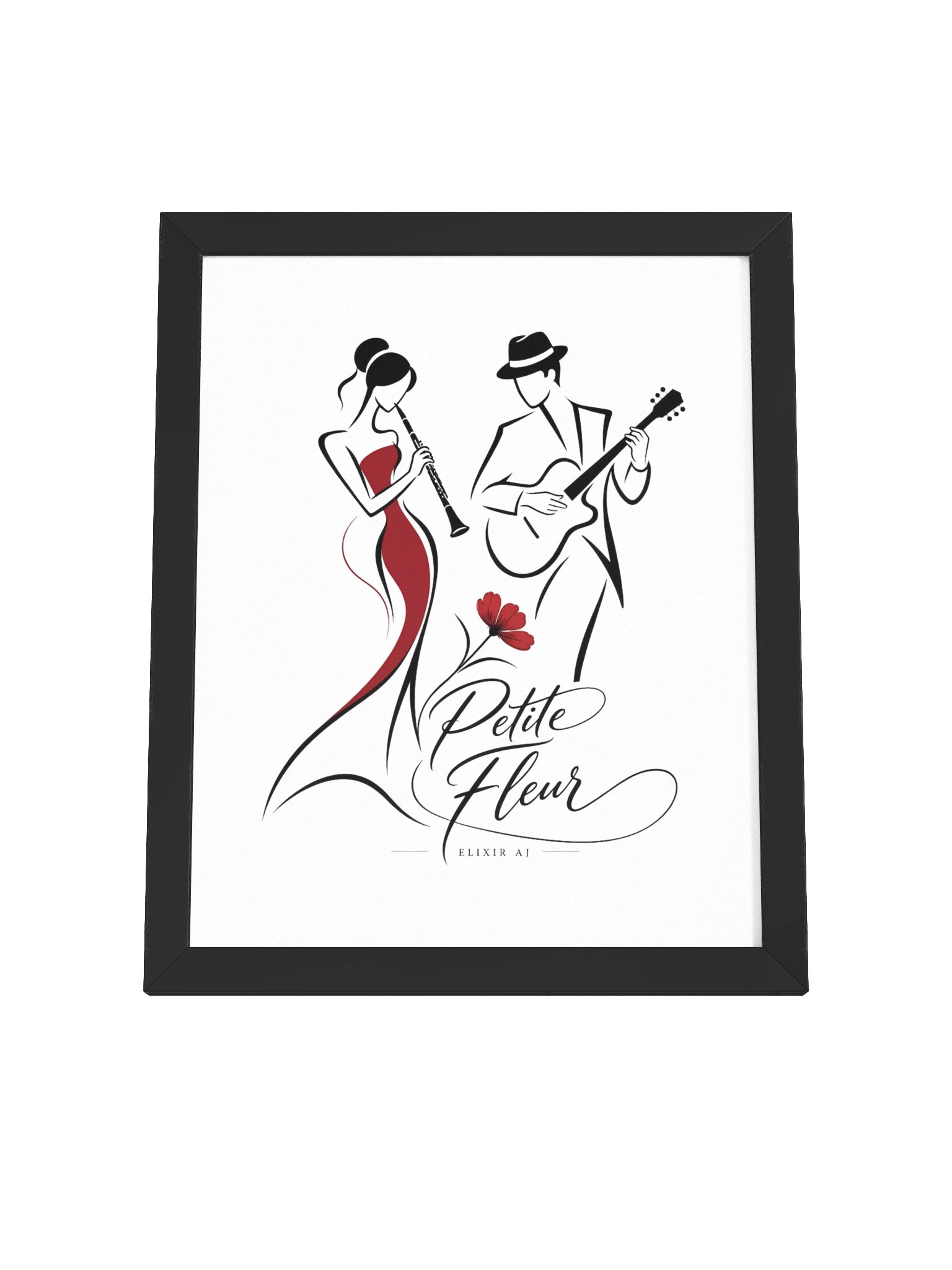Petite Fleur – Elegant Jazz Framed Art Print | Elixir AJ product image (4)