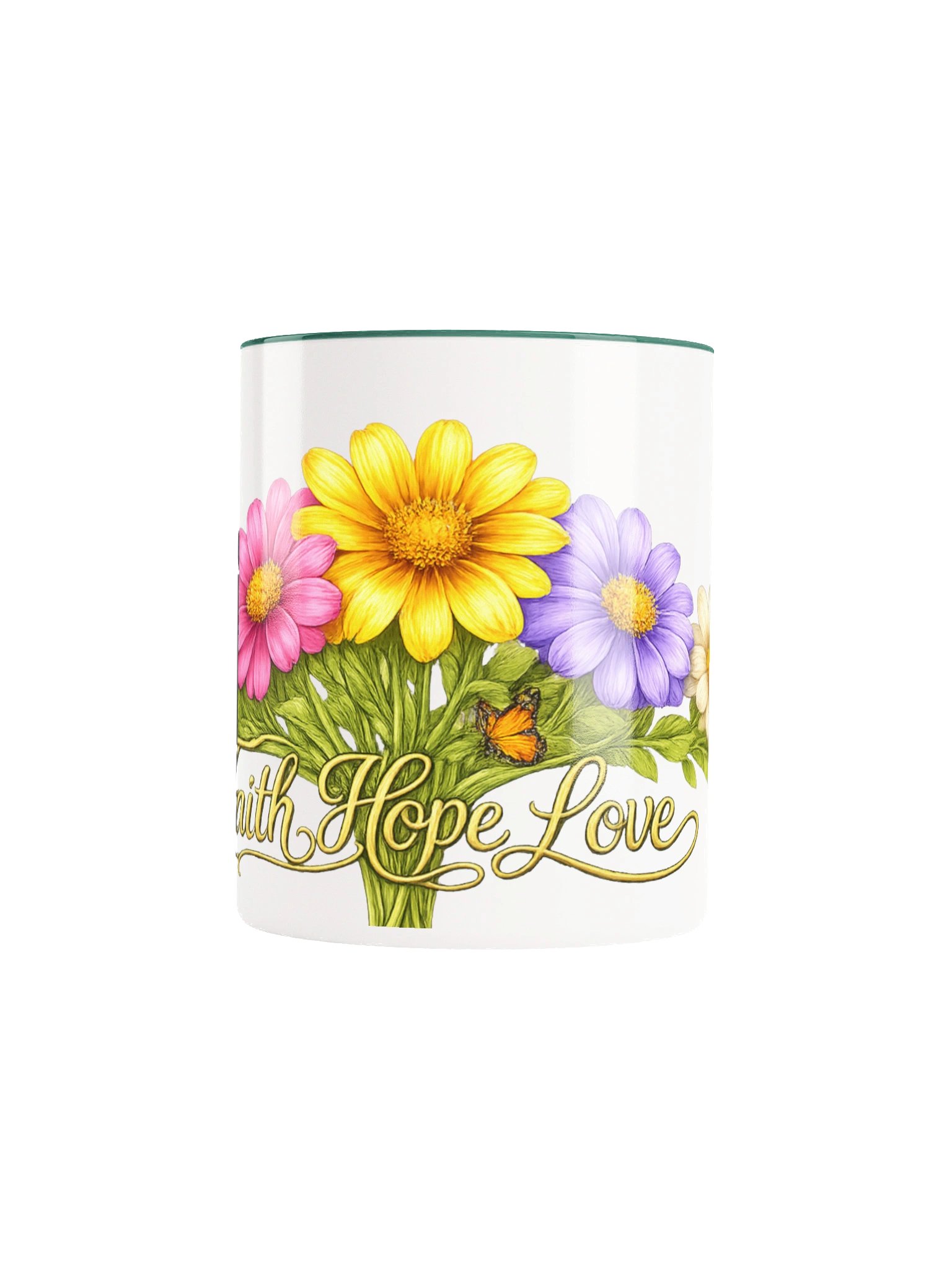 Faith Hope Love Bouquet Ceramic Mug product image (6)