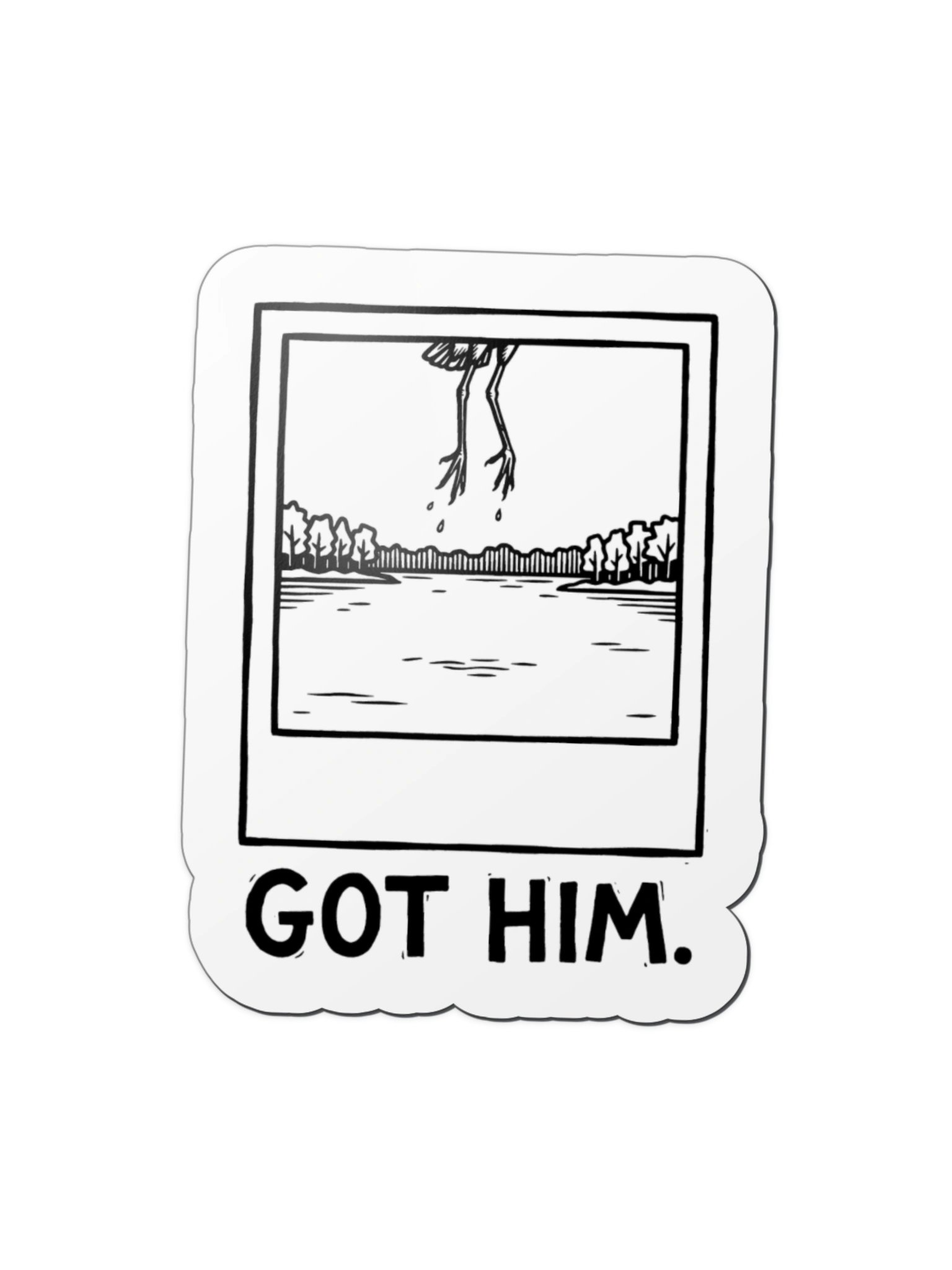 Got Him. Heron Photo Magnet product image (1)