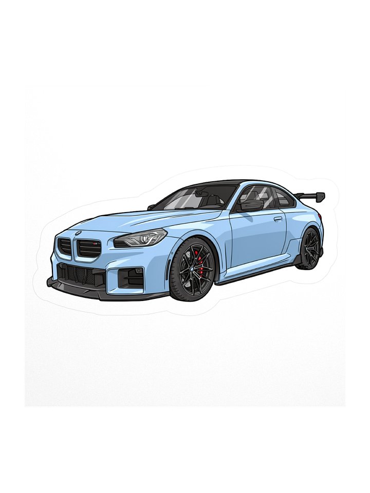 Zandvoort Blue BMW M2 Sticker (Retro, Sketch, Silhouette) product image (2)