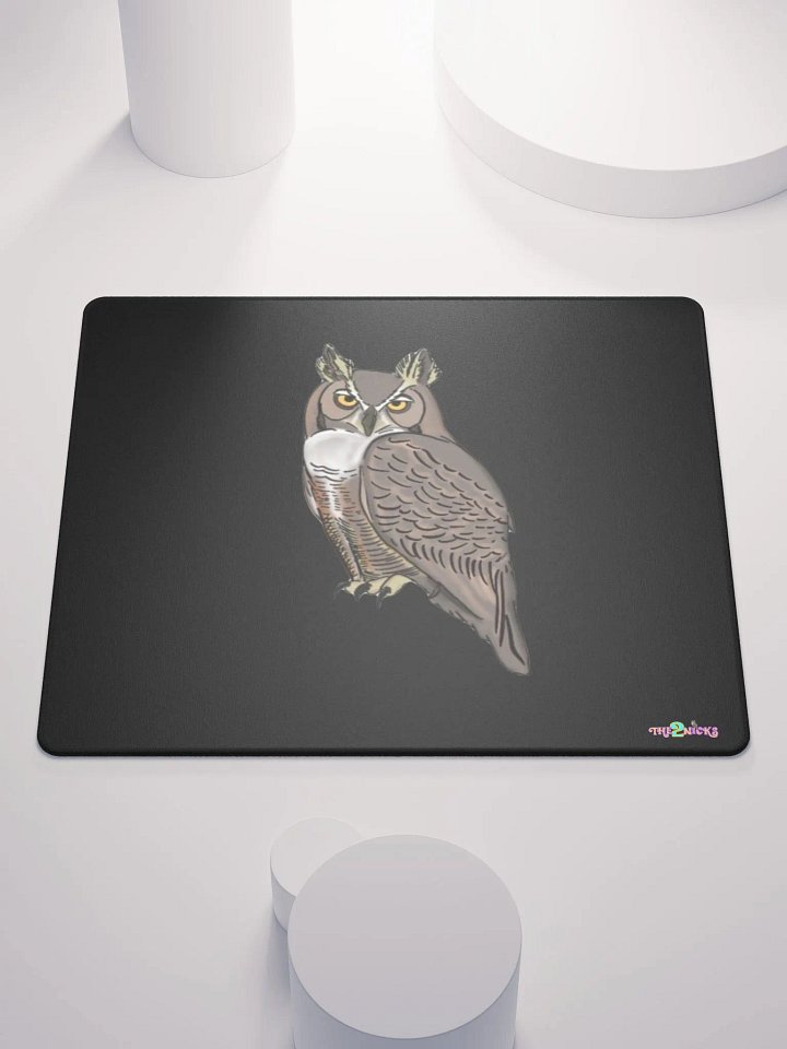 Owl Logo Gaming Mouse Pad (Black) product image (2)