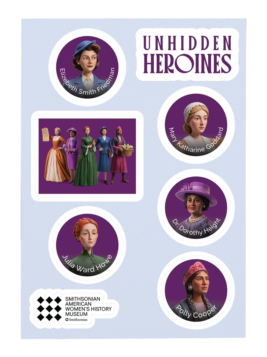 Unhidden Heroines Sticker Sheet Image 3