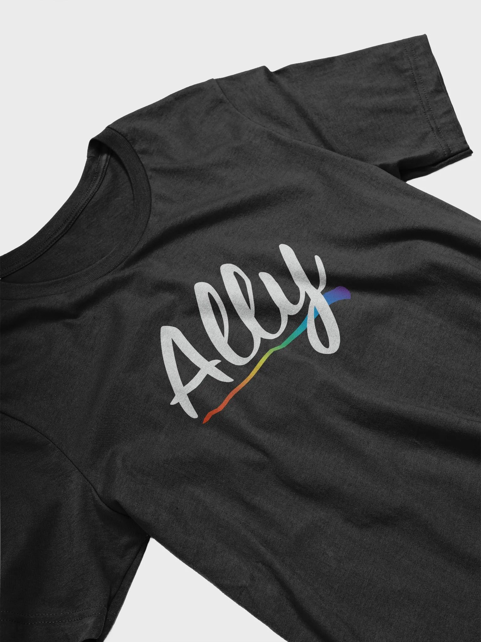 Ally Rainbow Pride Swish T-Shirt product image (5)