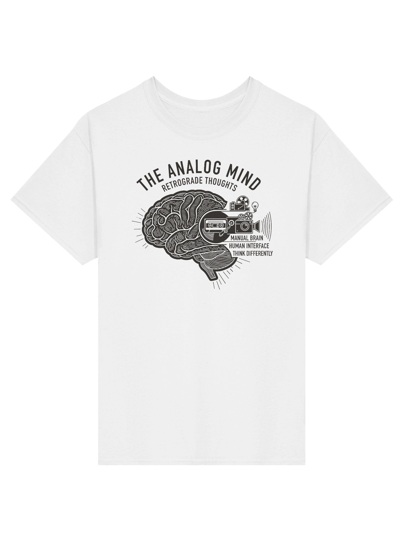 The Analog Mind – Retro Brain Interface T-Shirt product image (2)