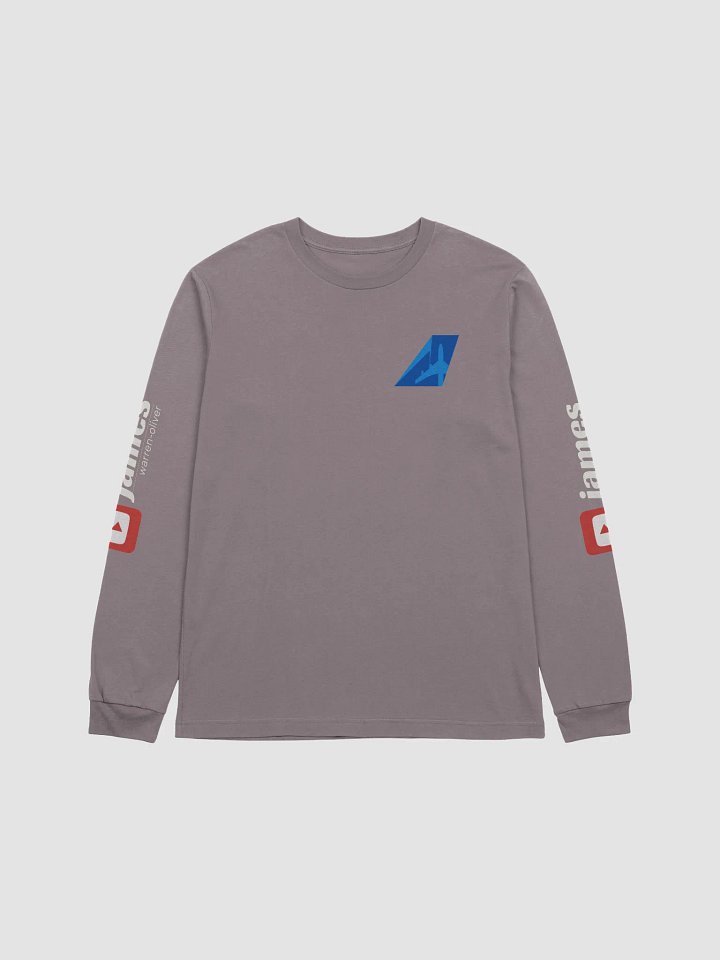 First Class Pyjama Long Sleeve Top (Stone) - Two-Tone Blue Tailfin product image (1)