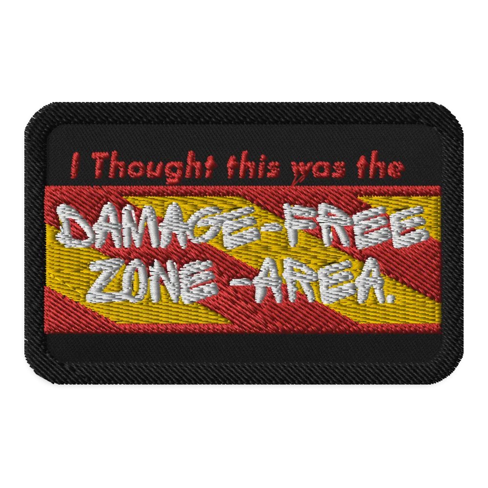 Damage free Zone | Embroidered Patches by Allcolor product image (5)