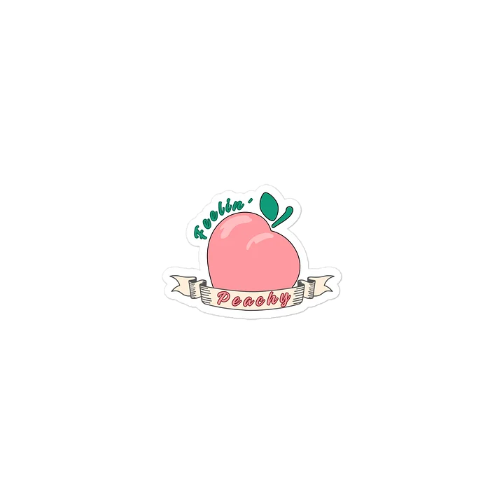 "Feelin' Peachy" Die-Cut Sticker product image (2)