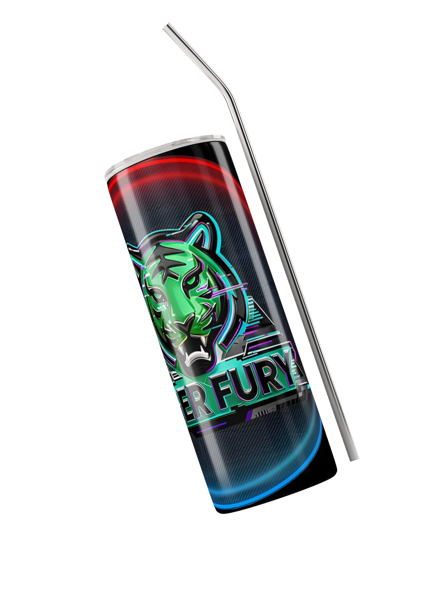Tiger Fury Neon Tumbler product image (3)