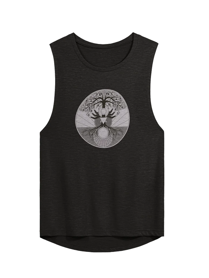 Flowy Tank (Women's) with Tree of Psyche (Rose) on Black product image (1)