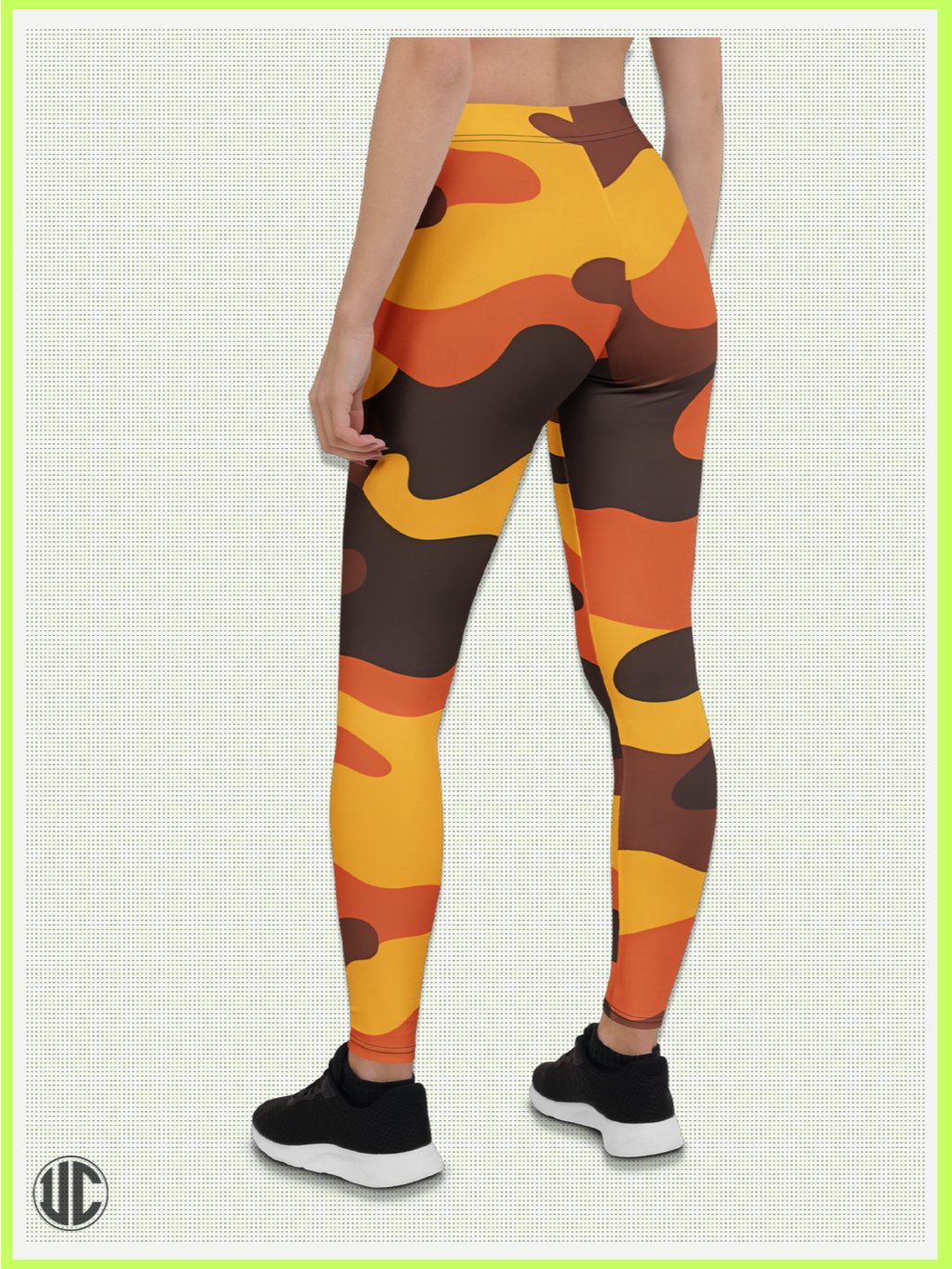 Savage Sunset Orange Camo – Women’s Leggings product image (2)