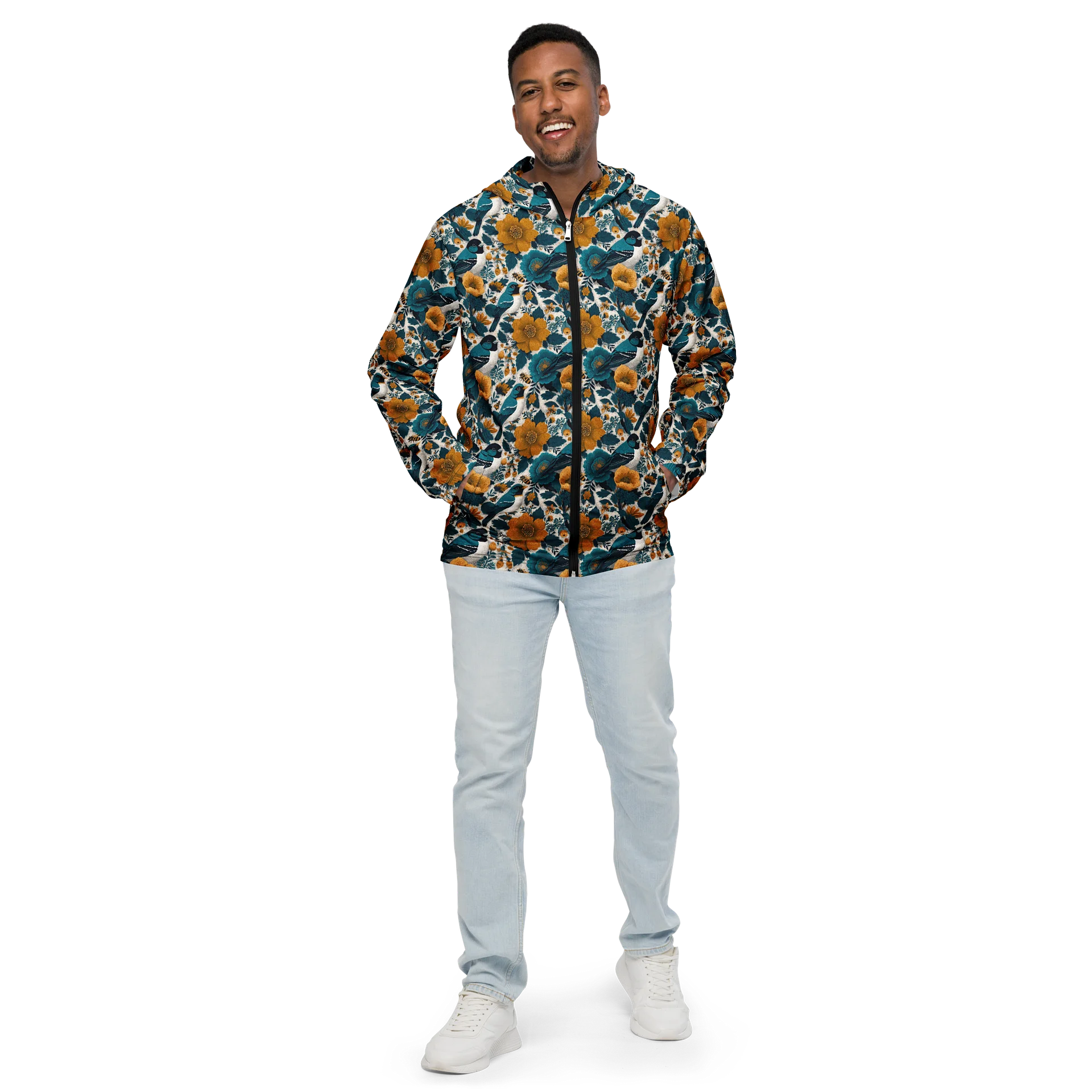 Spring Florals Wanderlust Linocut Windbreaker product image (3)