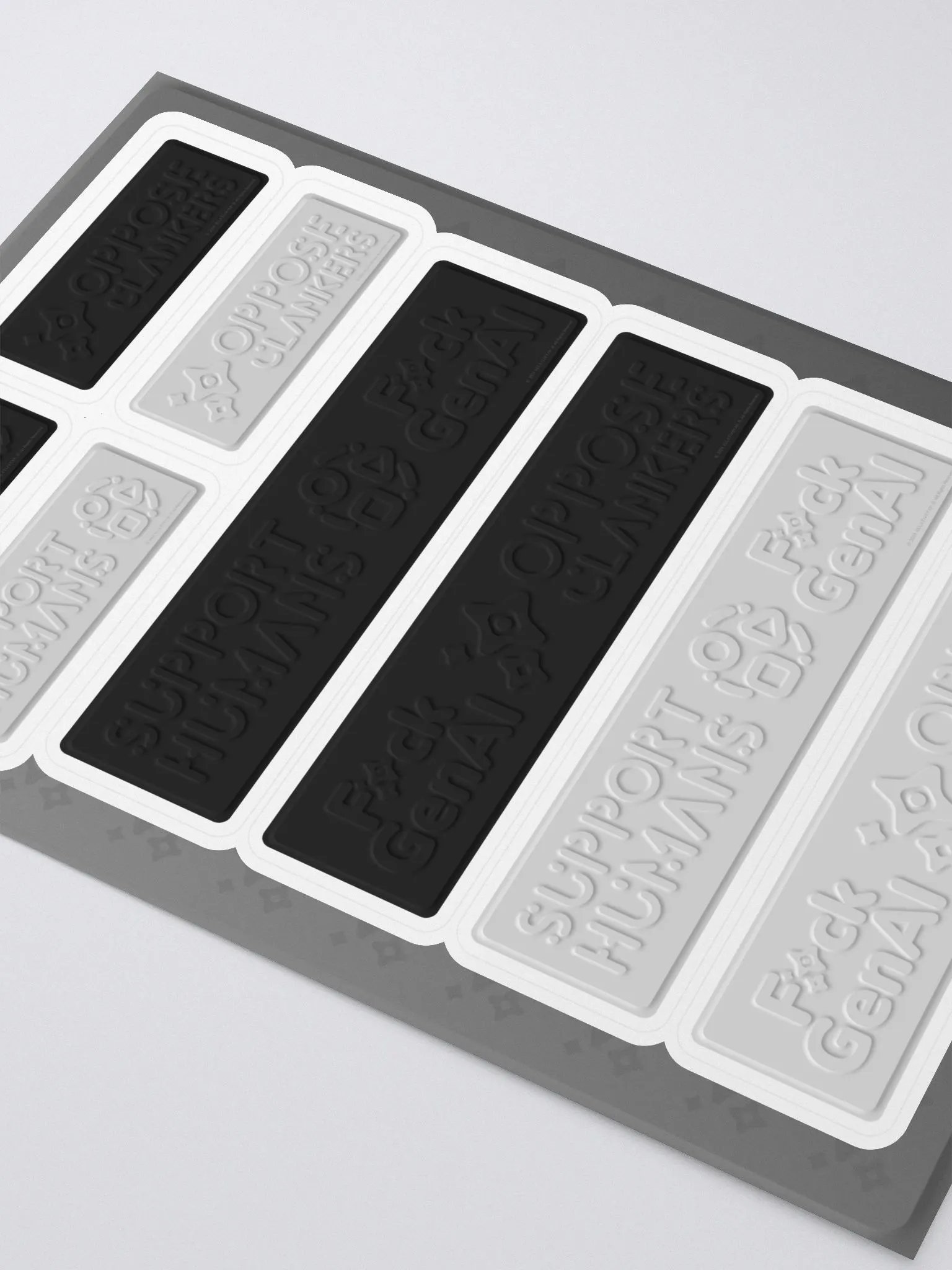 Absolut Idiocy Kiss Cut Sticker Sheet w/BG Set #2 (On White) product image (2)