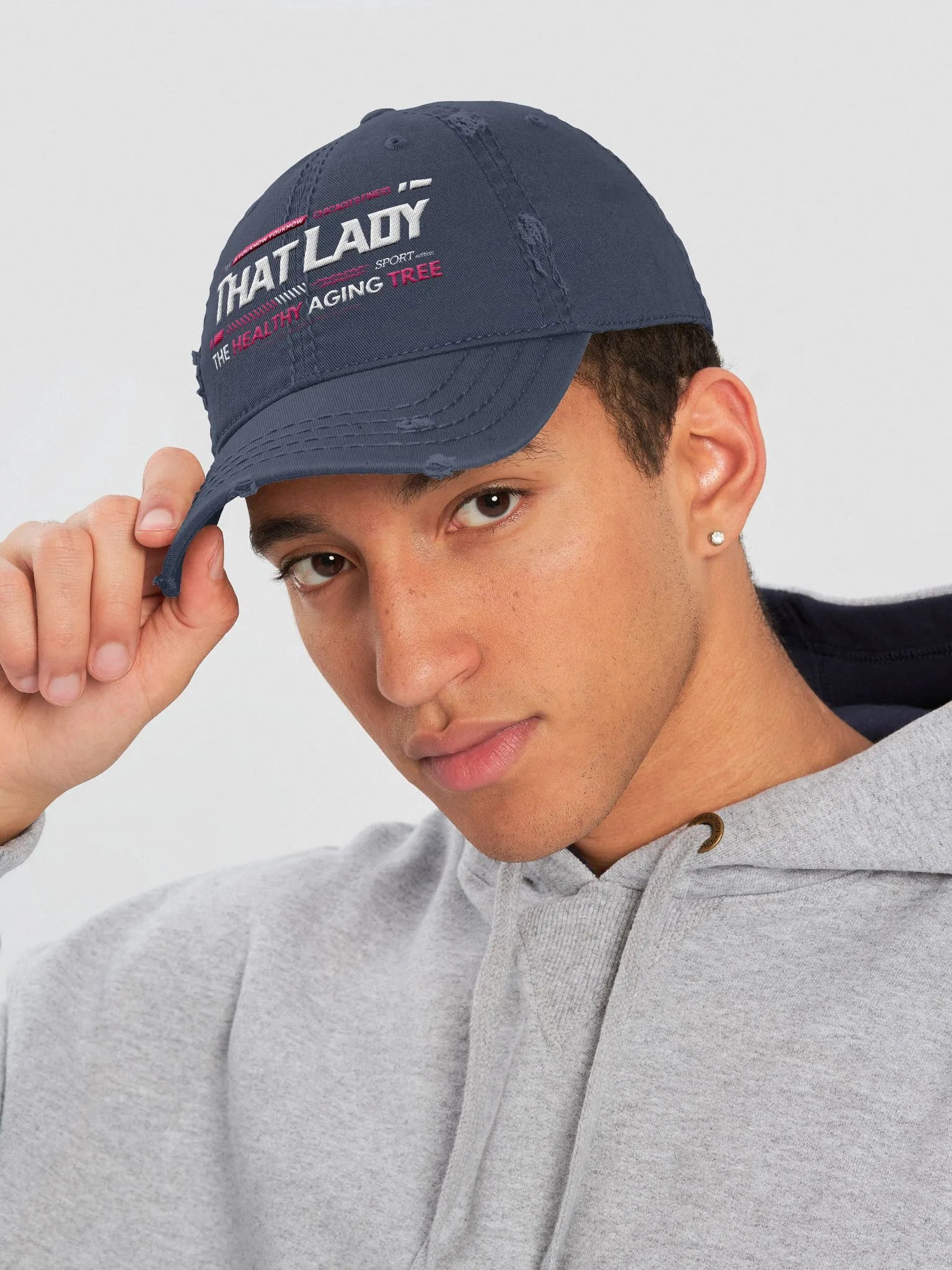 That Lady Chicago Distressed Cap (Hot Pink Sizzle Edition) product image (5)