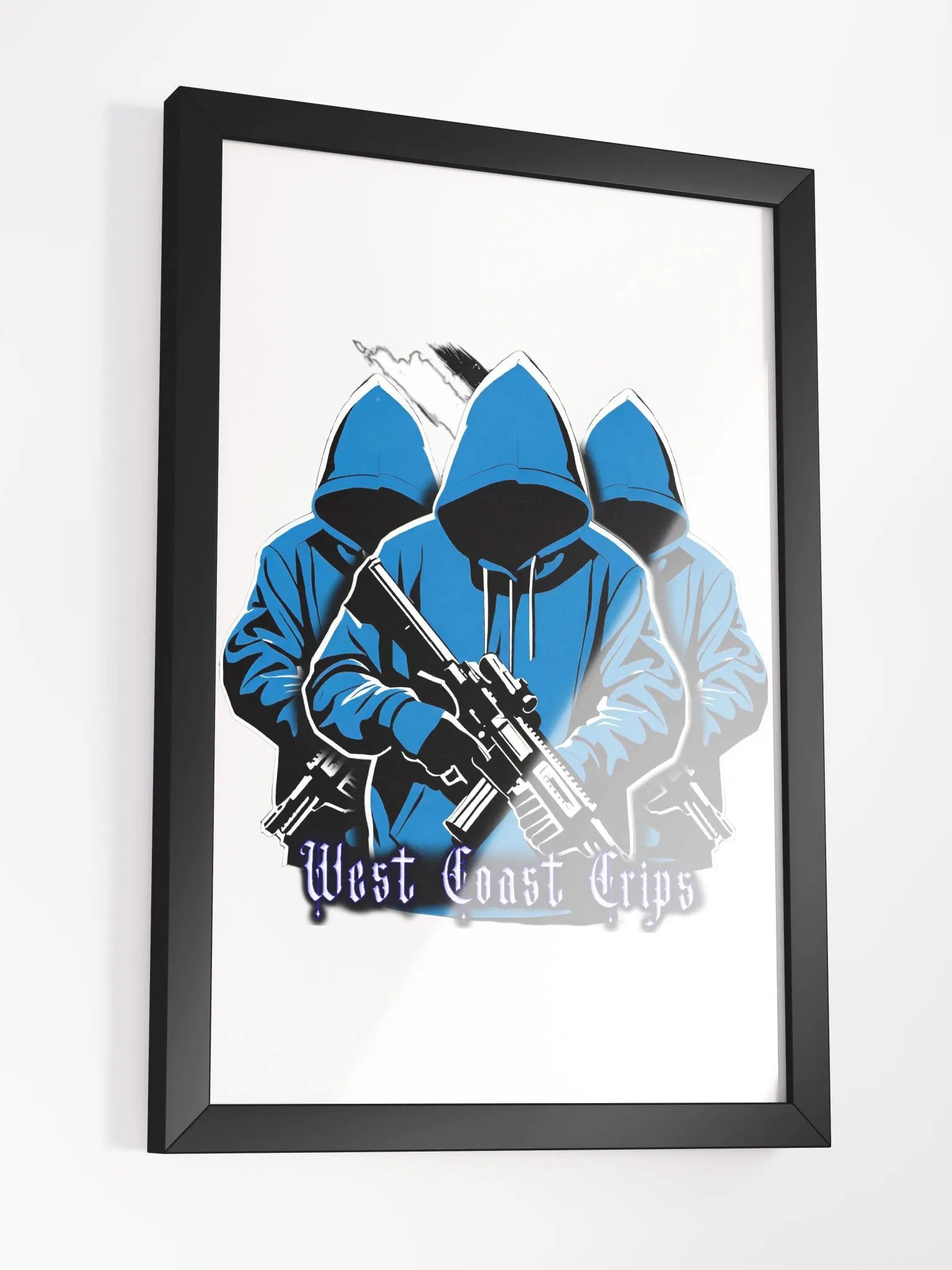 West Coast Crips Framed High-Quality Matte Poster product image (6)