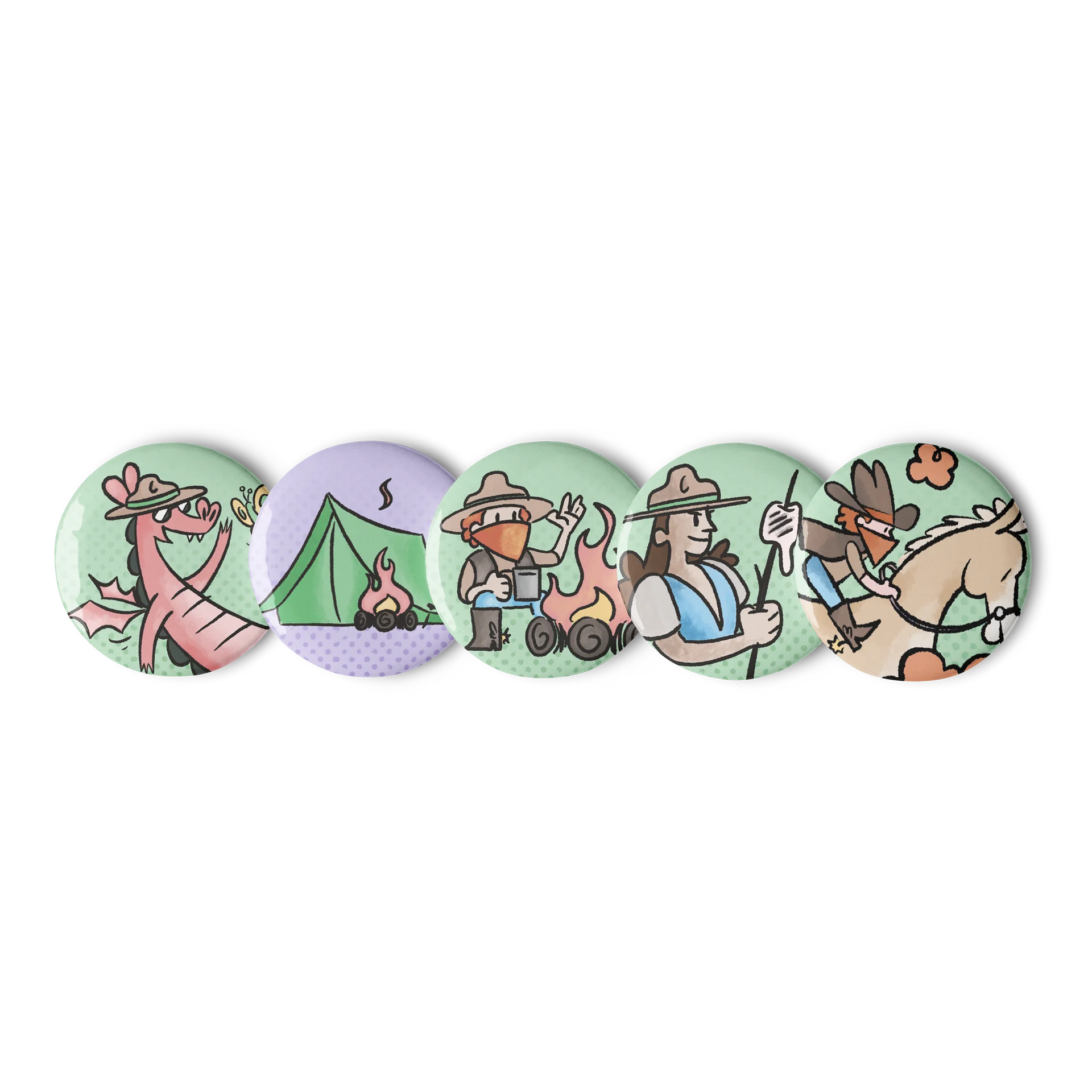 Novel Summer Camp badges product image (1)
