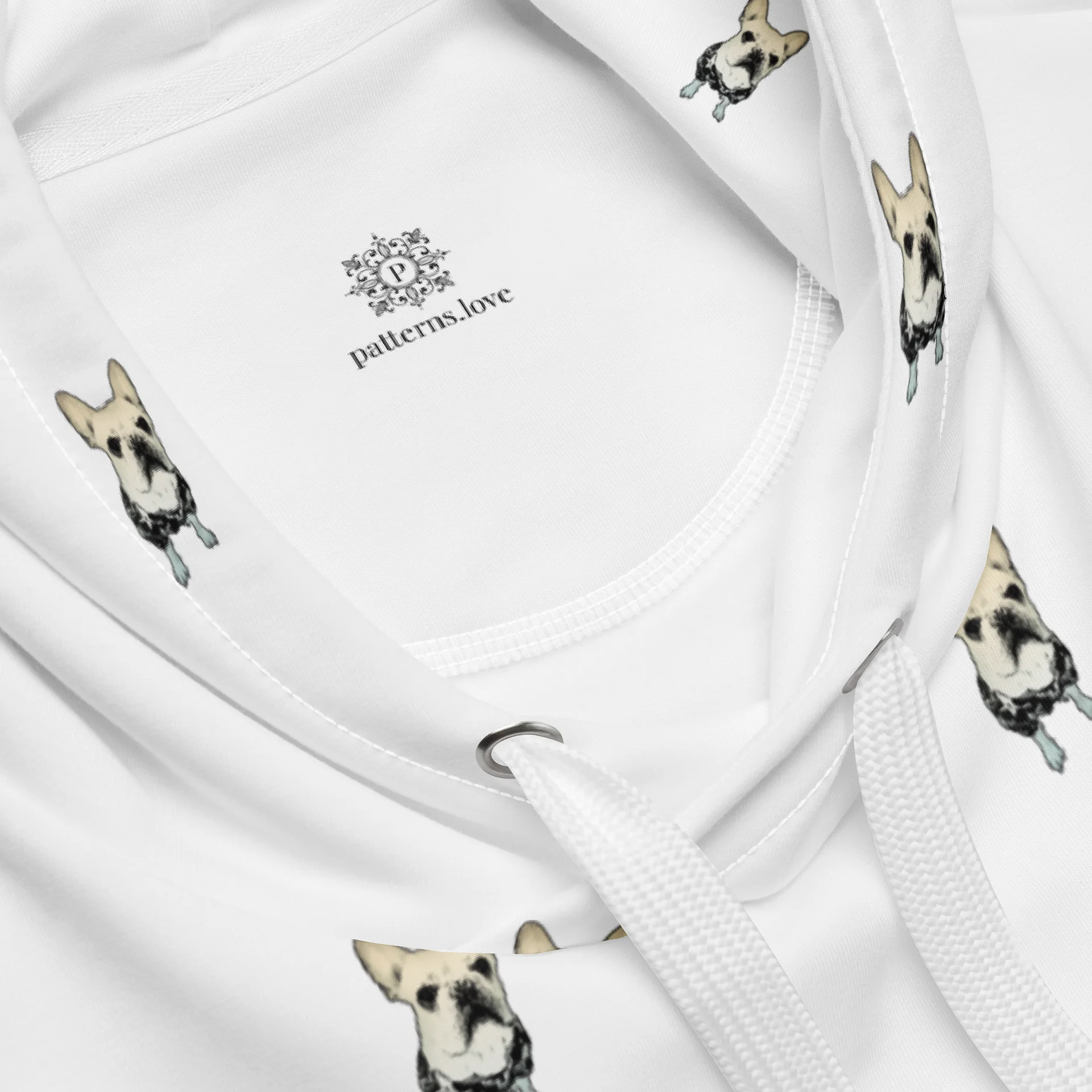 French Bulldog Hoodie | Pure White product image (4)