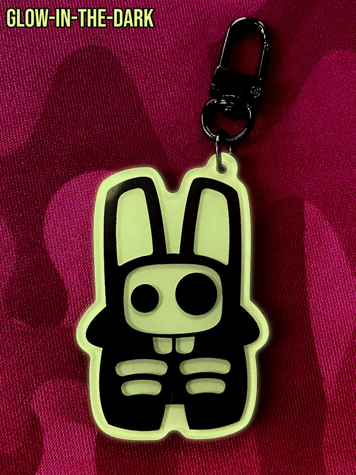 Skeleton Bunny Acrylic Keychain product image (2)