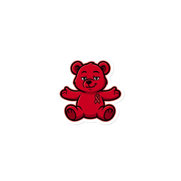 Red Bear of Sharing Magnet product image (1)