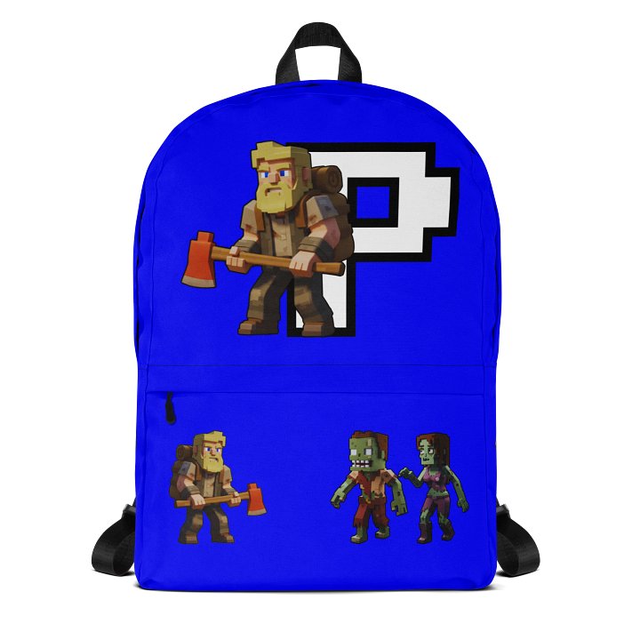 Patient PixelZ All-Over Print Backpack (Blue) product image (1)