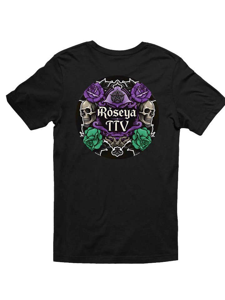 Gothic Skull and Rose Circular T-Shirt product image (1)