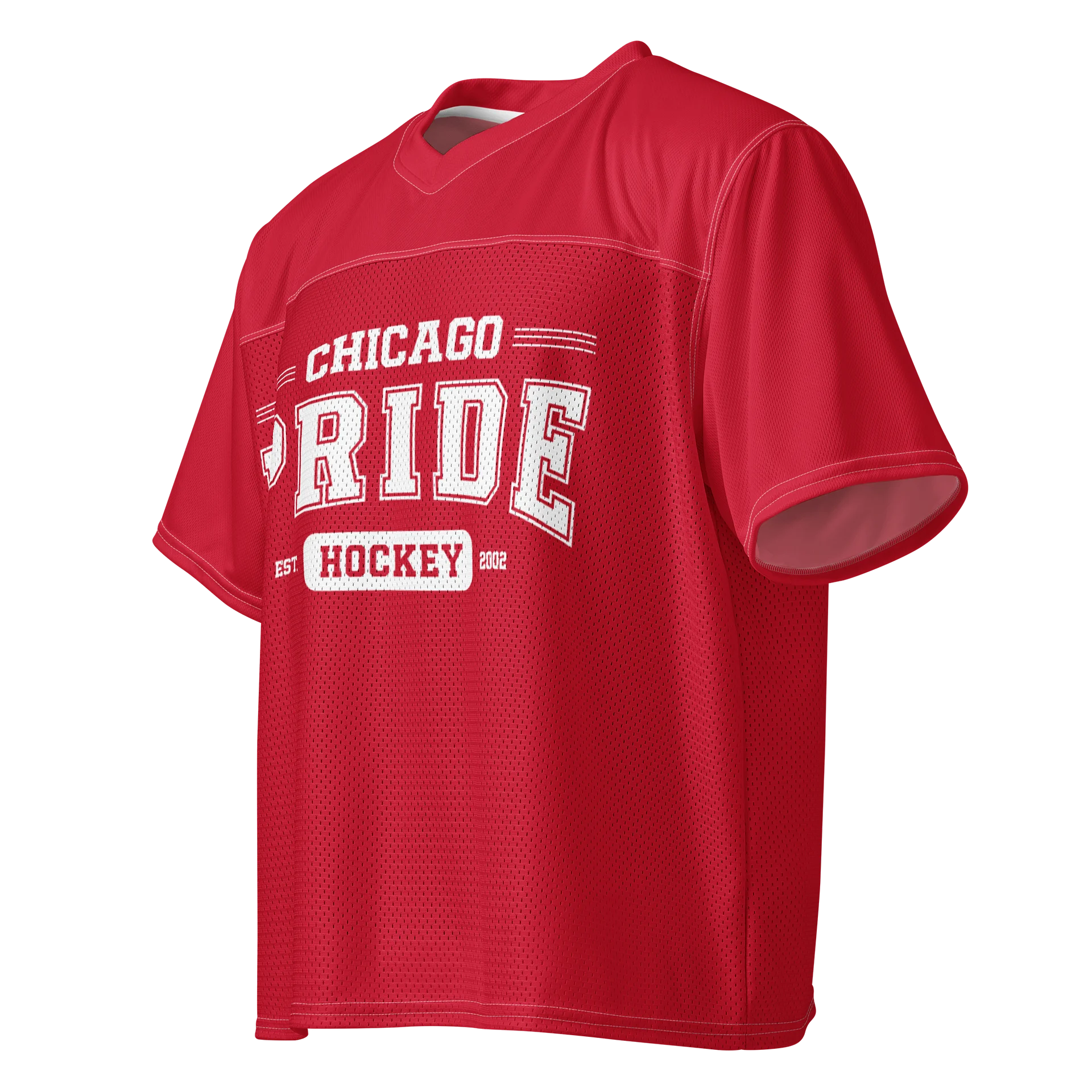 Chicago Pride Hockey Mesh Jersey Tee (Red Version) product image (3)