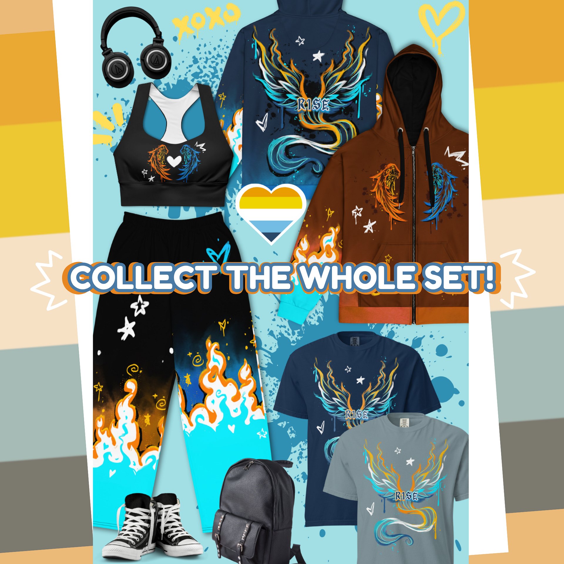 RISE Collection: Subtle Aroace Pride Phoenix Tee product image (6)