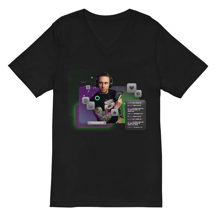 Chat Encouraged - Bella+Canvas Short Sleeve V-Neck Jersey T-Shirt product image (3)