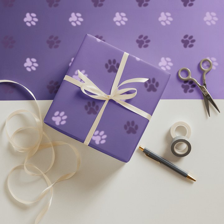 Paw Print Wrapping Paper product image (1)