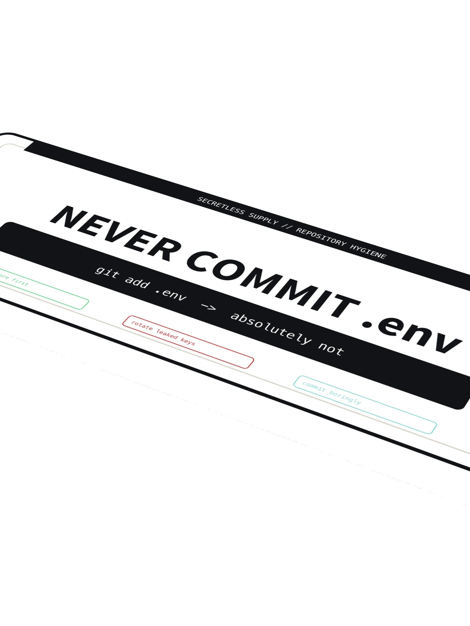 Never Commit .env Sticker product image (4)