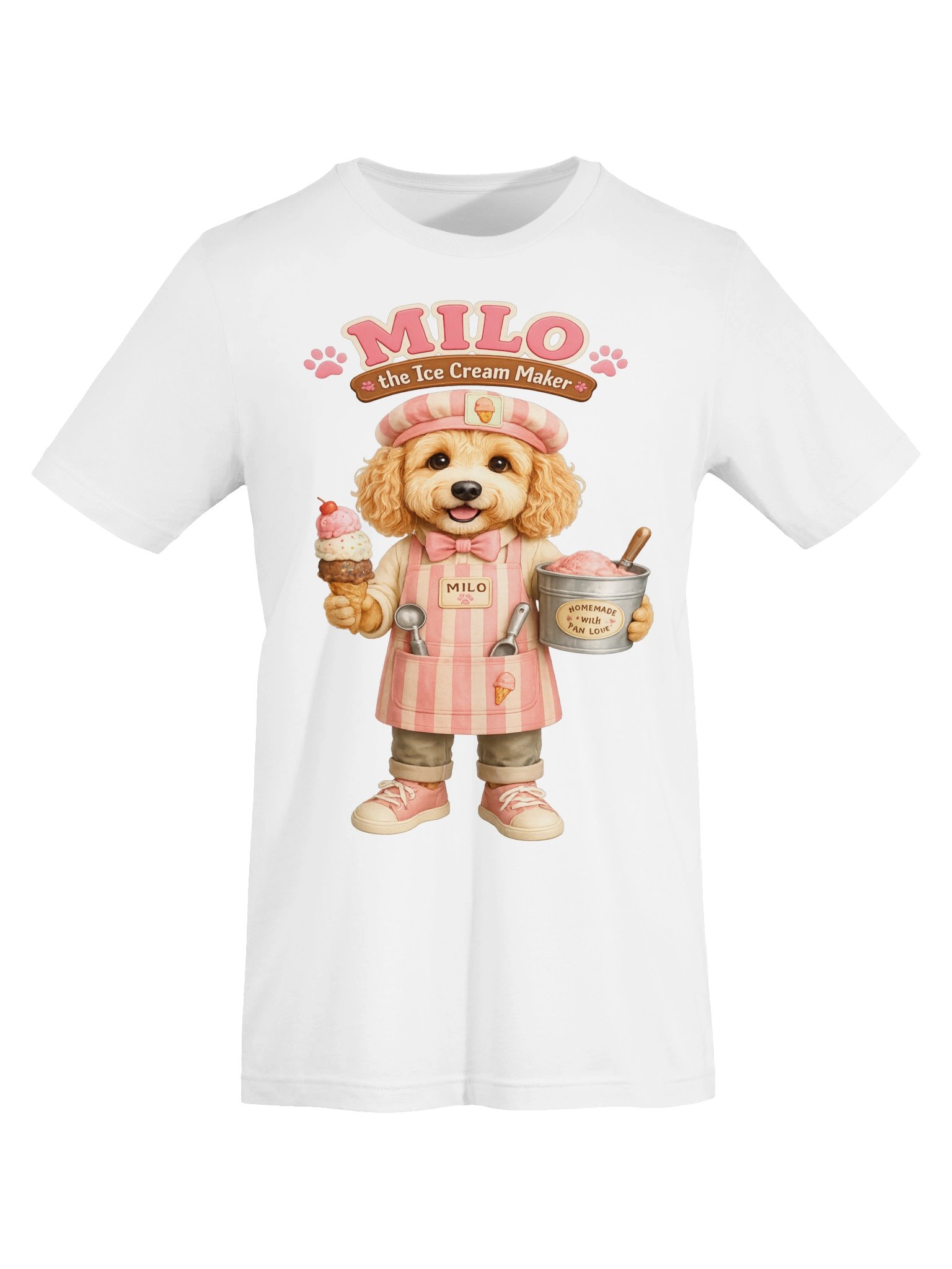 Milo the Ice Cream Maker Adult Tee product image (46)