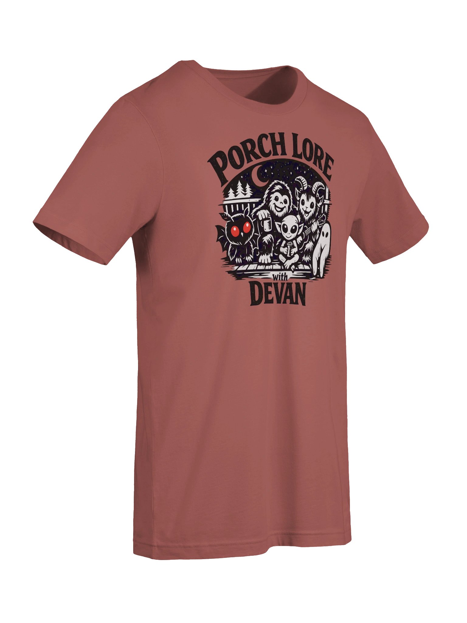 CUTIE CRYPTIDS OUTLINE SUPER SOFT T-SHIRT product image (9)