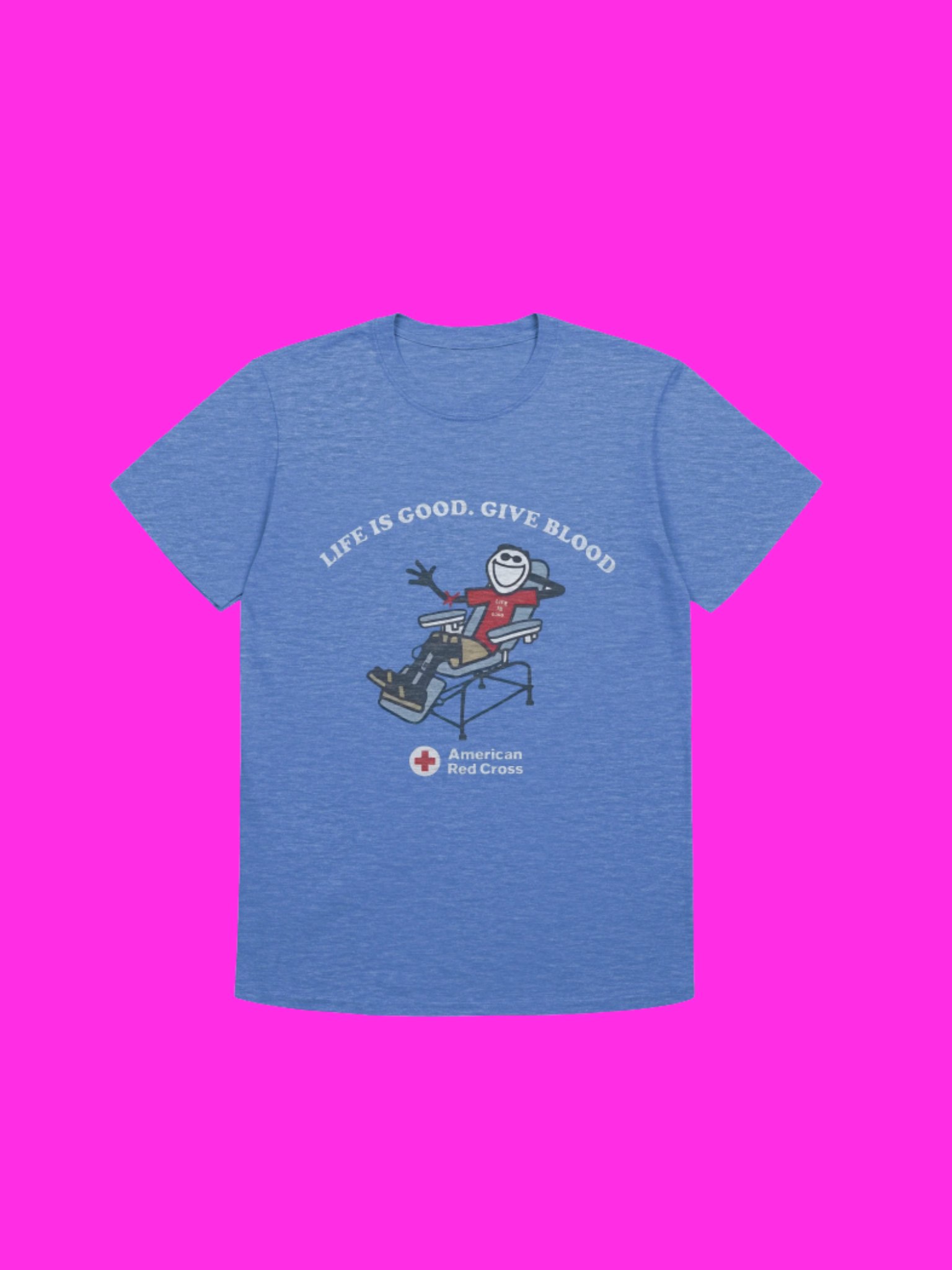 Red Cross Life Is Good Give Blood Shirt product image (113)