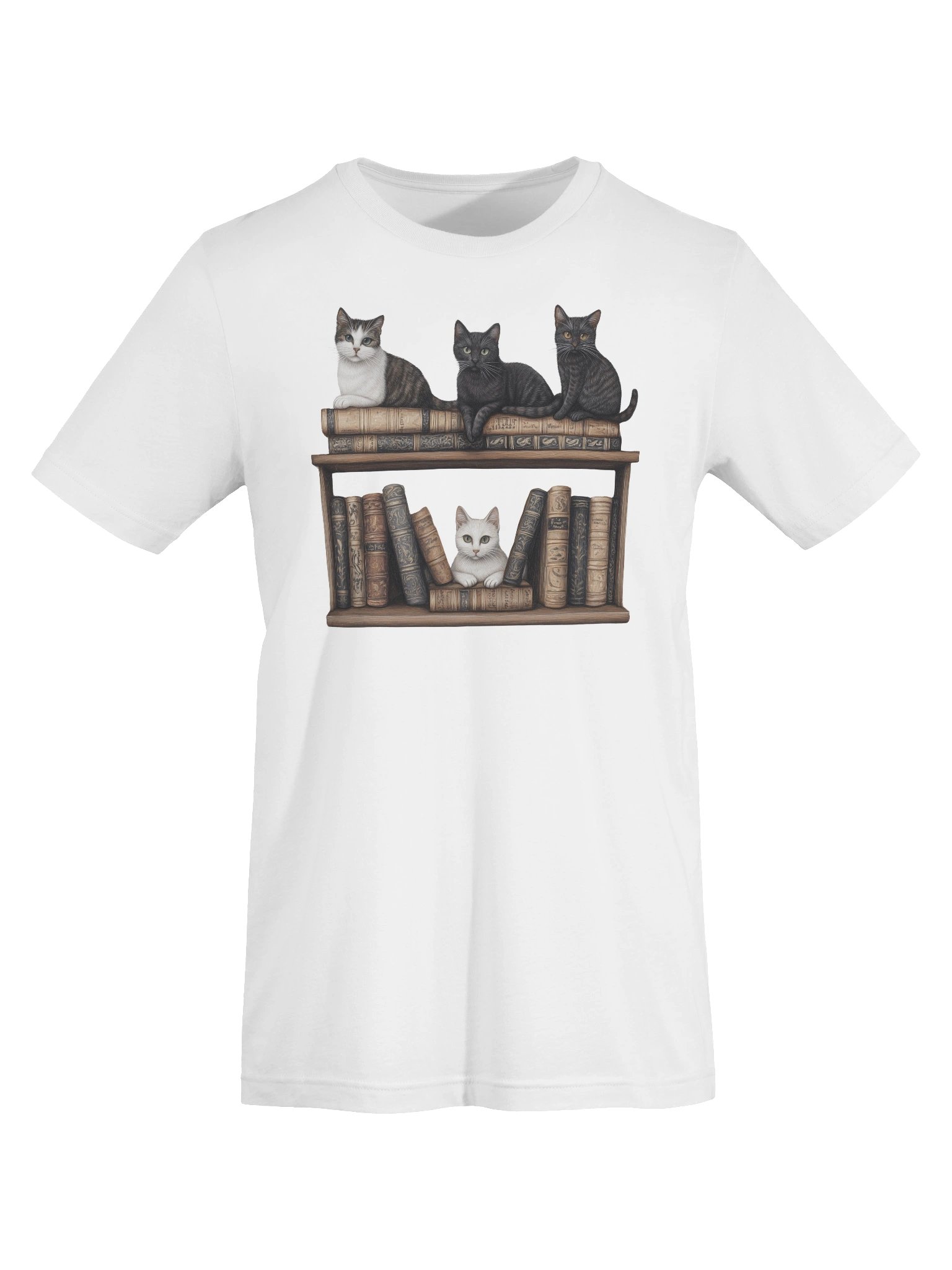 Bookcase Cats T-Shirt product image (59)