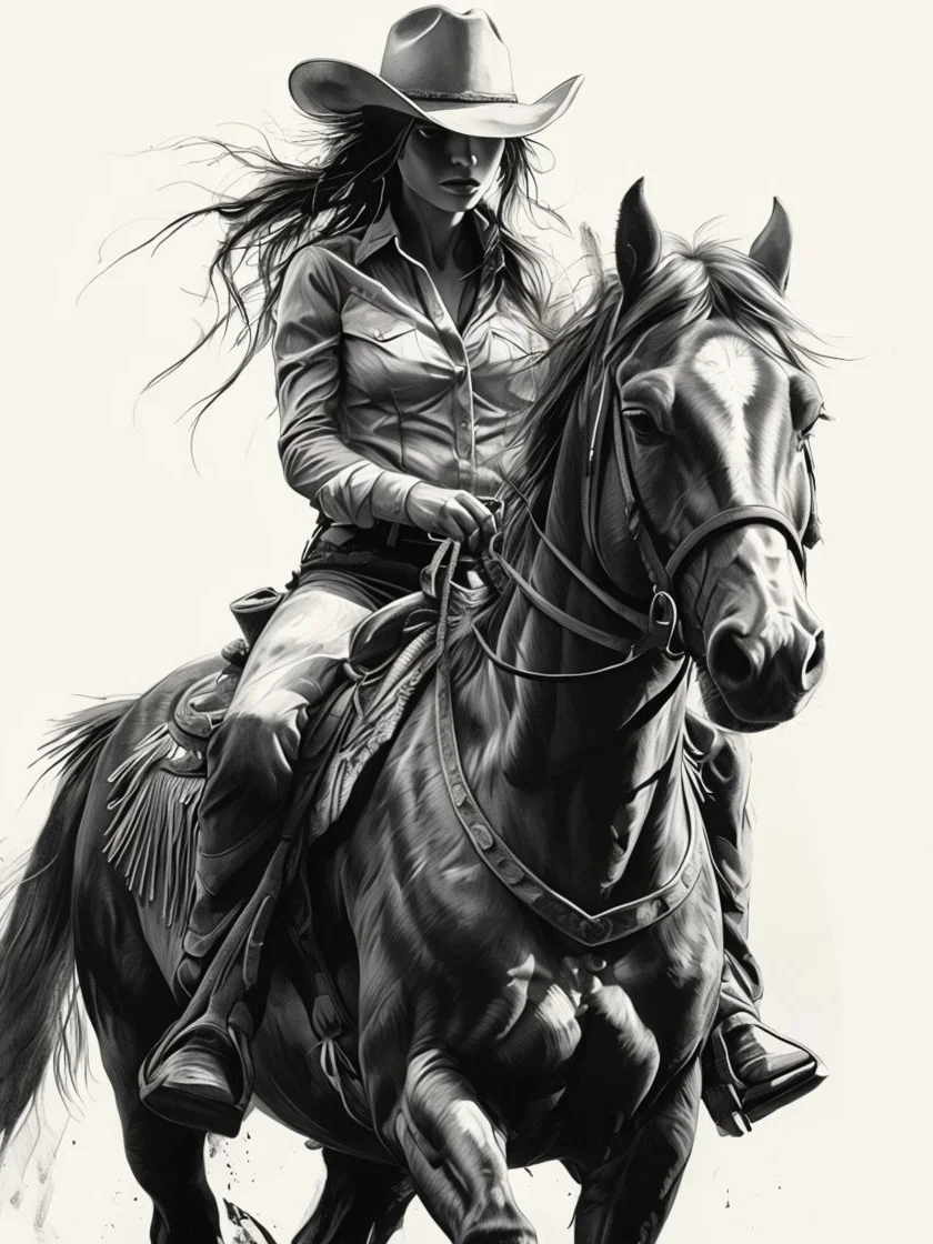 Wild West Rider Framed Poster product image (1)