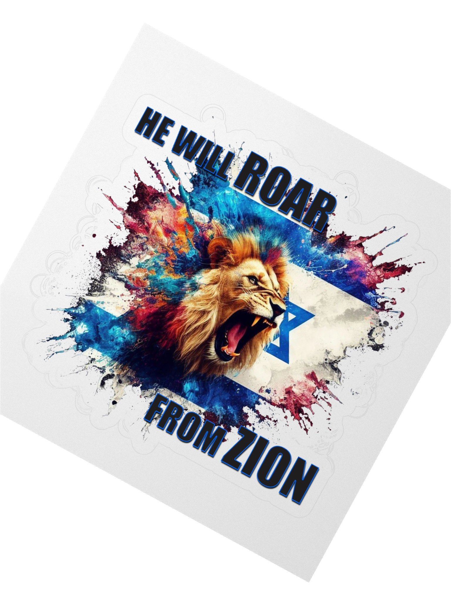 "HE WILL ROAR FROM ZION" Sticker Set product image (2)