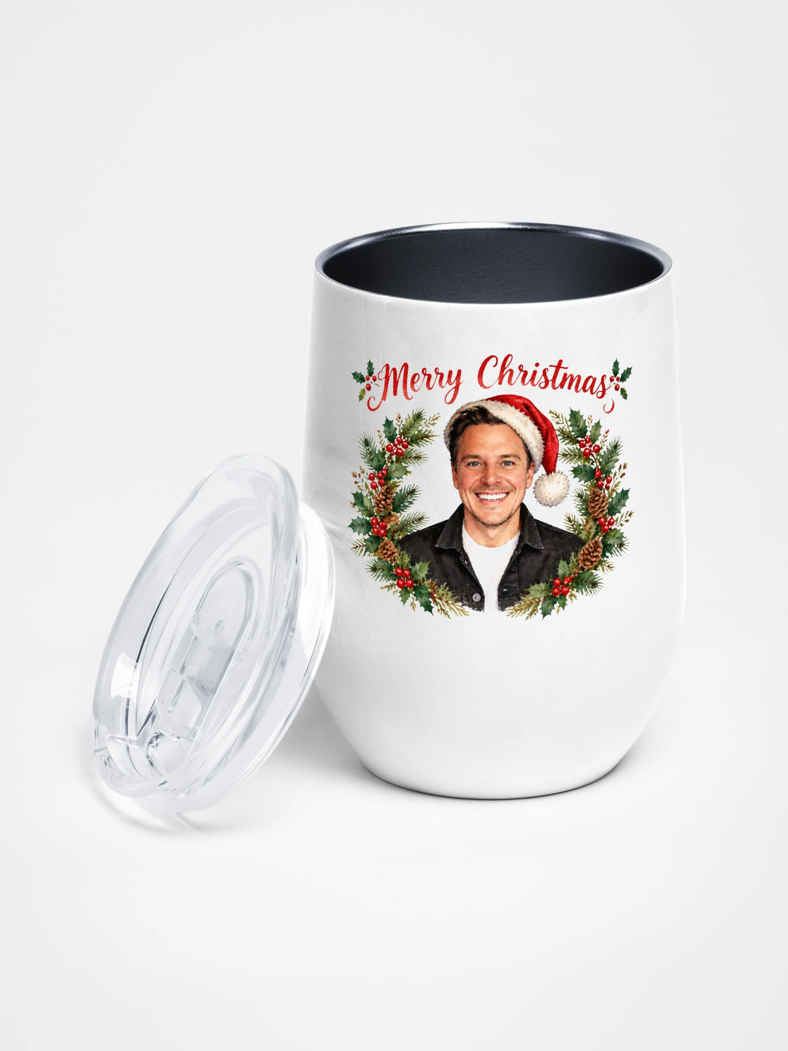 Merry Christmas Wine Tumbler product image (1)