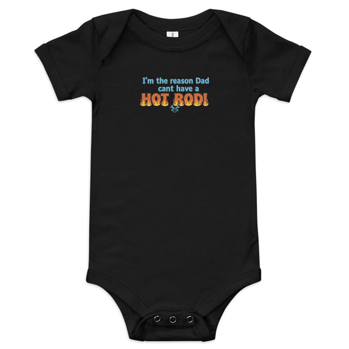 Flaming Hot Rod Baby Onesie product image (1)