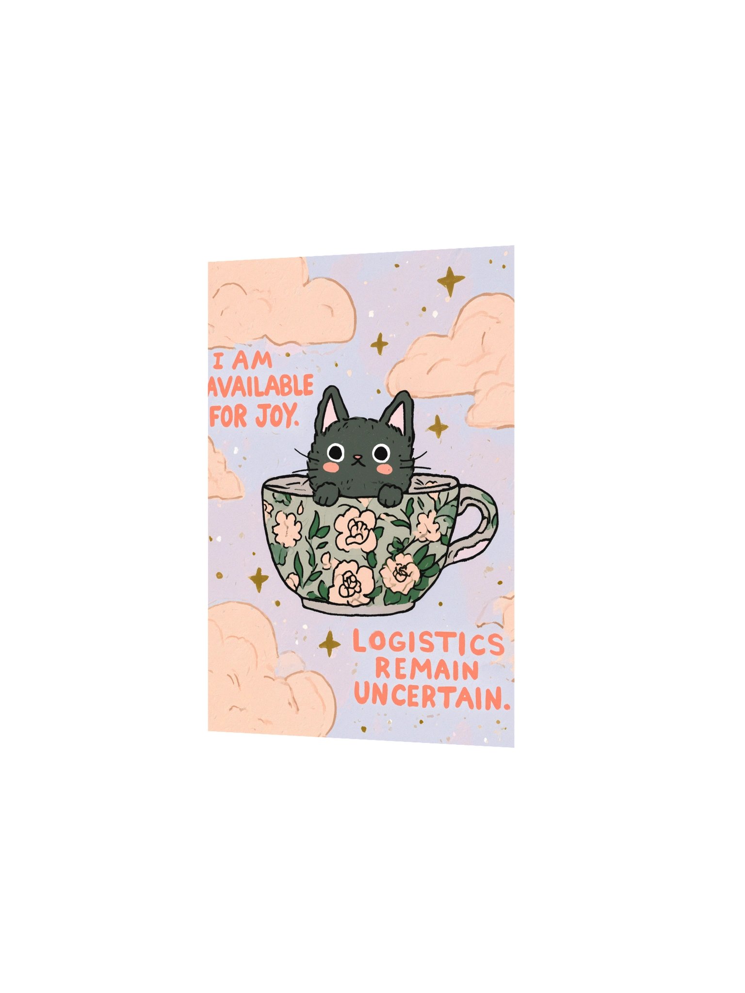 Joyful Cat Teacup Poster product image (8)