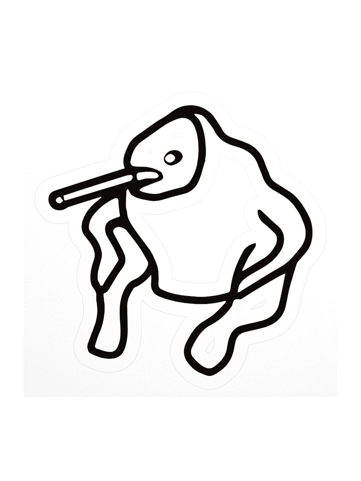 Sillybutts Simplified Logo Sticker (Normal) product image (1)