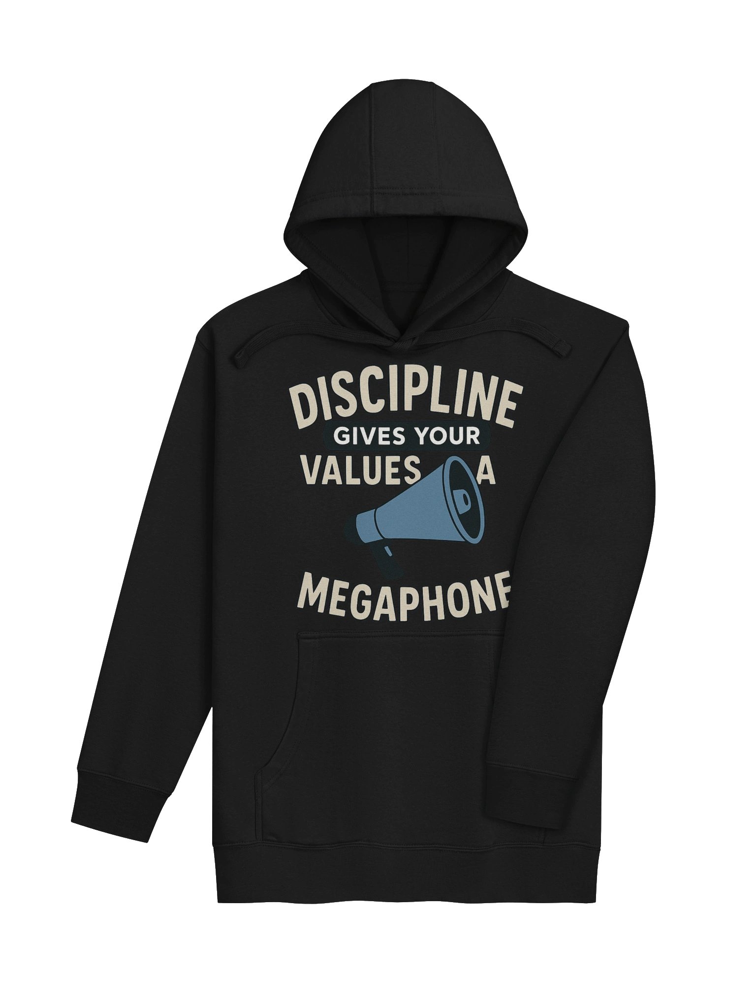 Discipline gives your values a megaphone hoodie product image (29)