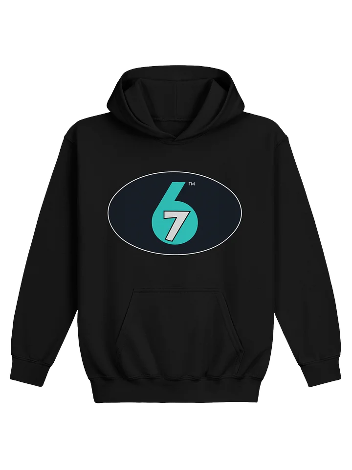 Kids Pullover Hoodie - Black, Logo on Front product image (1)