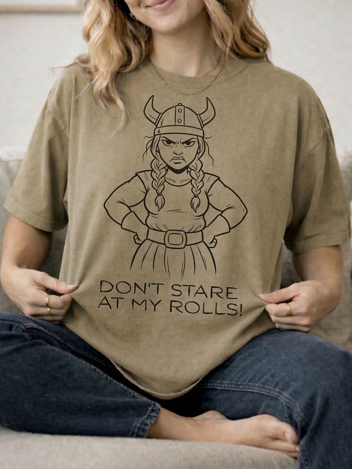 Valkyrie - CEO of this body - DON'T STARE AT MY ROLLS!- Premium Heavyweight Tee product image (2)