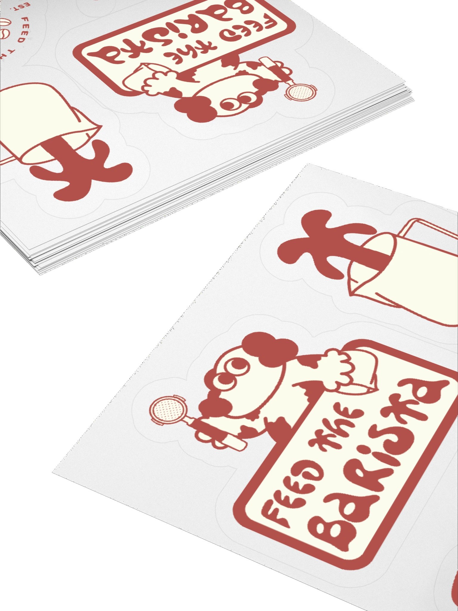 Feed the Barista sticker sheet 2 product image (12)