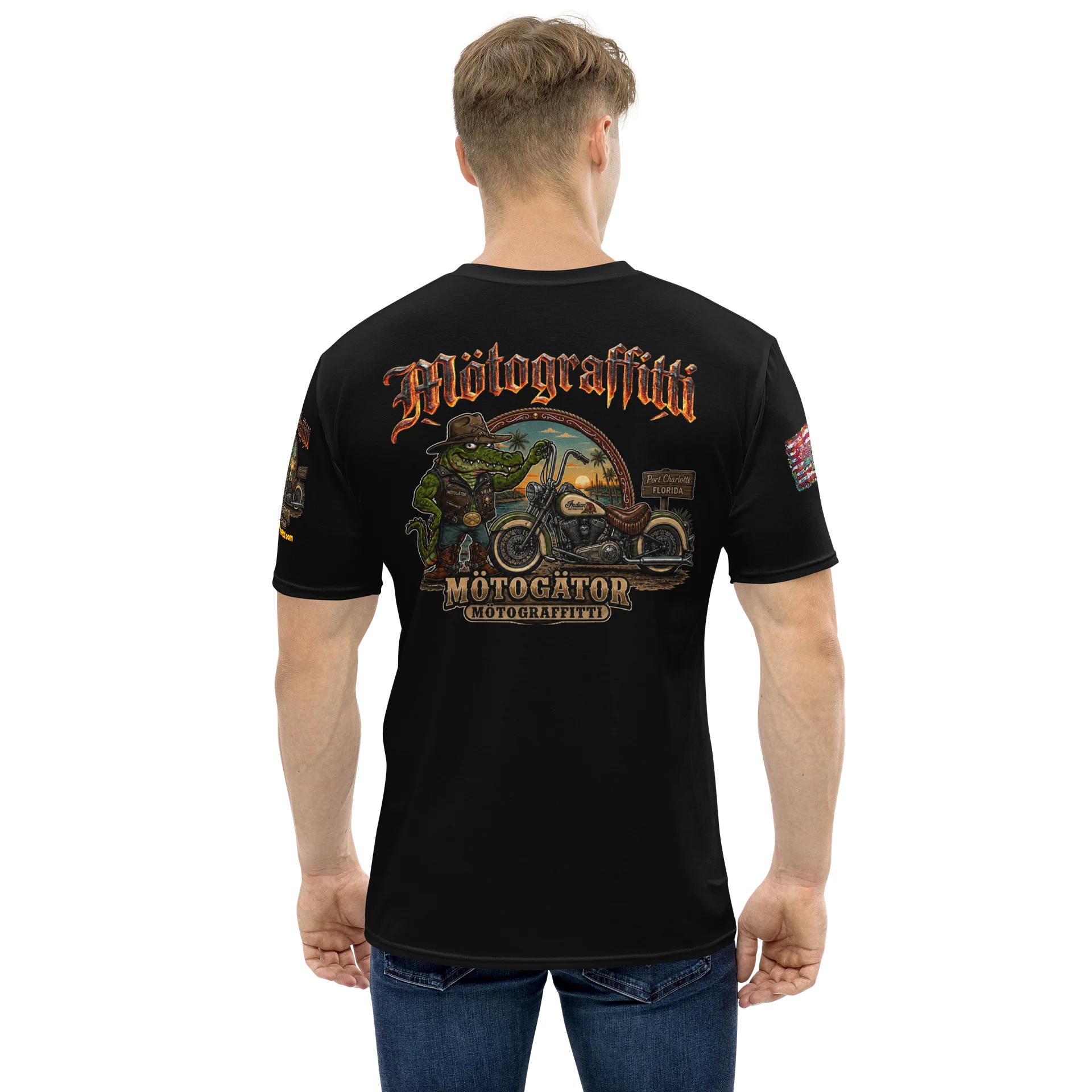 MötoGraffitti "MötoGätor Port Charlotte" Ridin Tee product image (1)