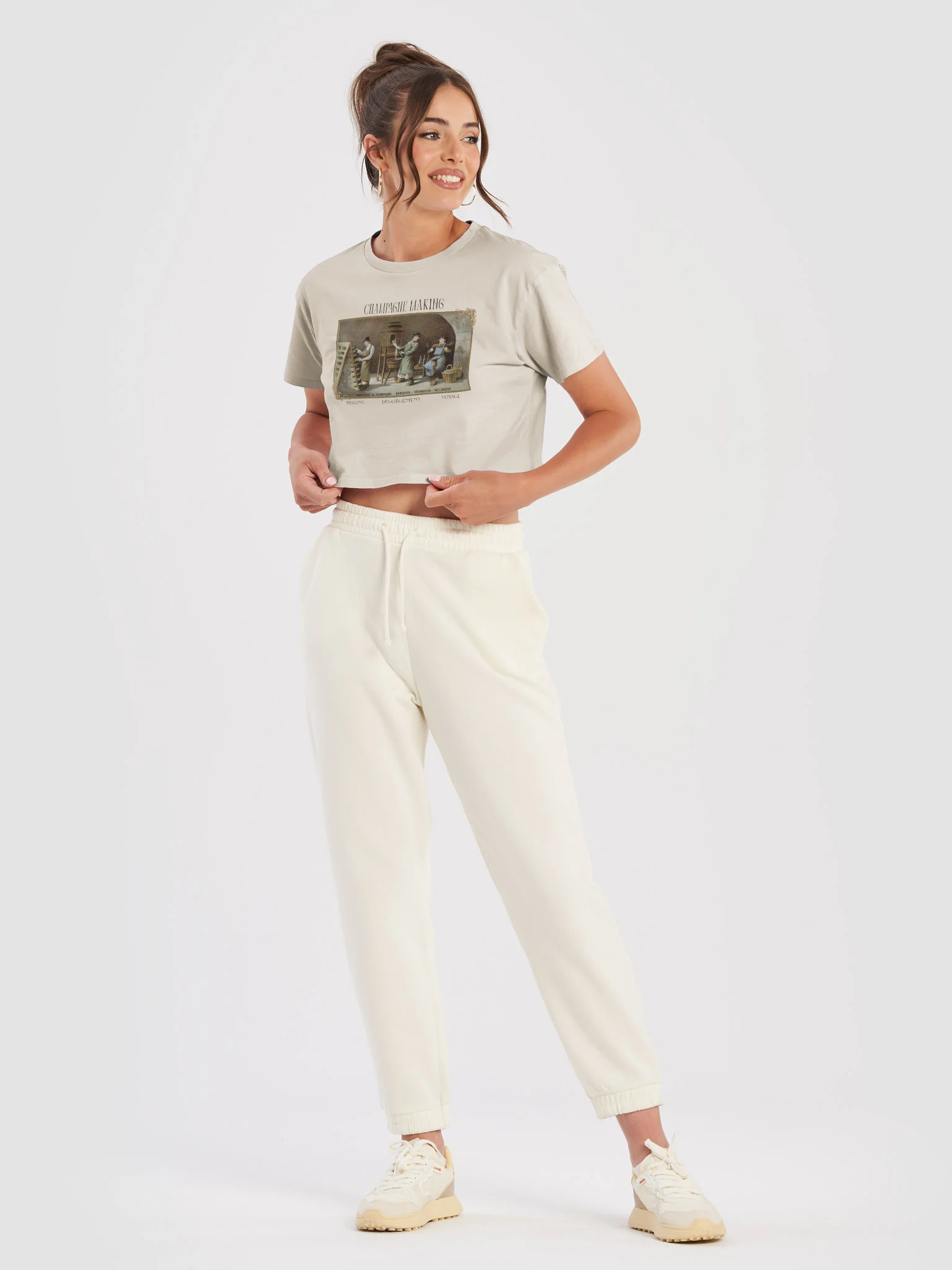 Vintage Champagne Production Crop Top product image (12)