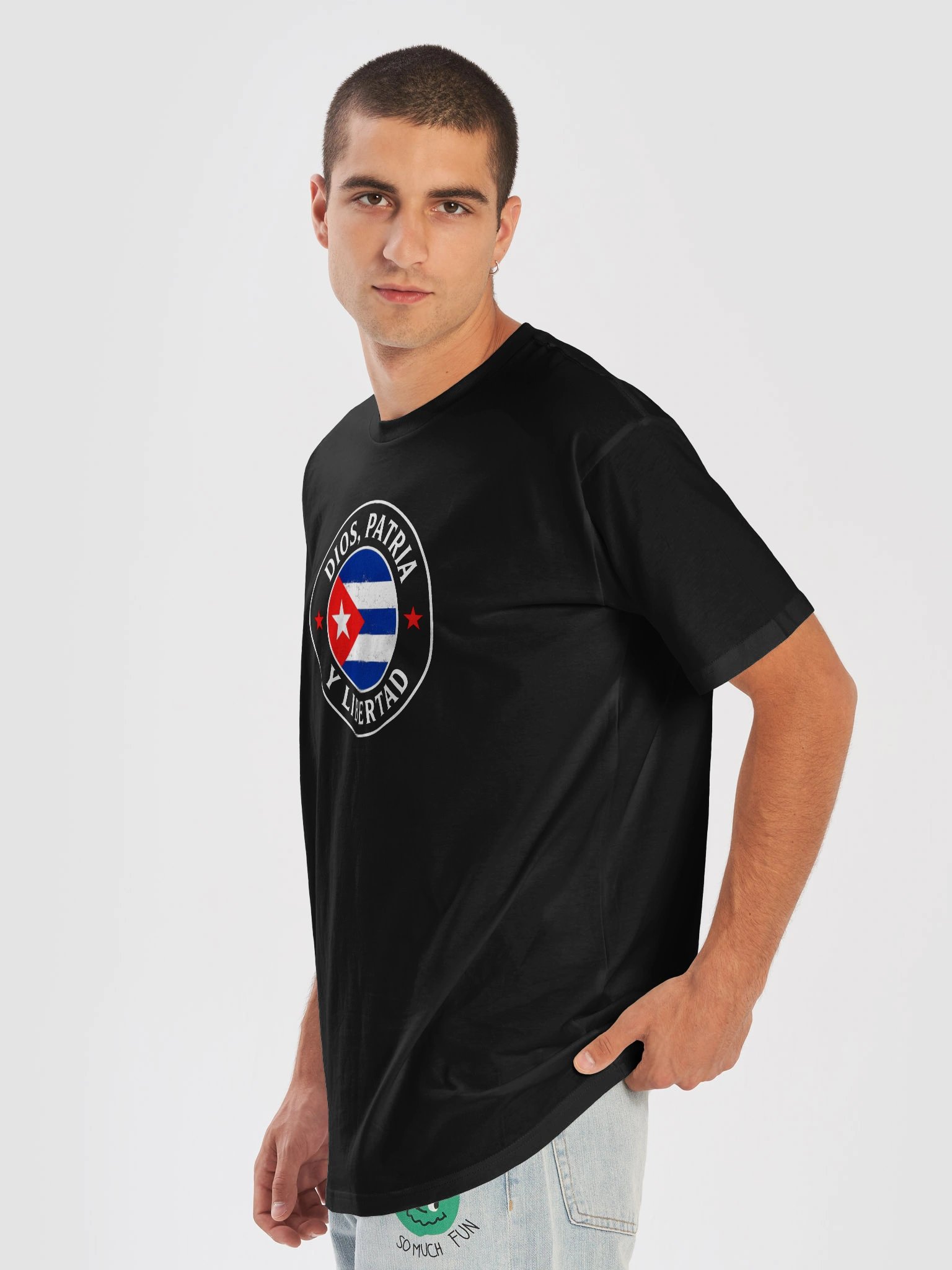 Camiseta Negra Hombre – Logo PAC | Partido Anticomunista Cubano product image (7)
